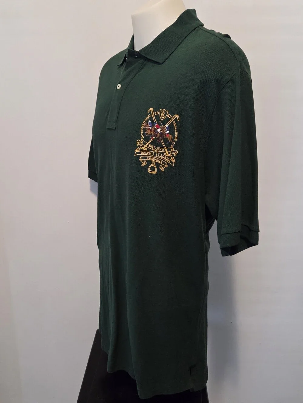 Polo Ralph Lauren Mens Big Triple Pony Short Sleeve Polo Green BIG &TALL XLT